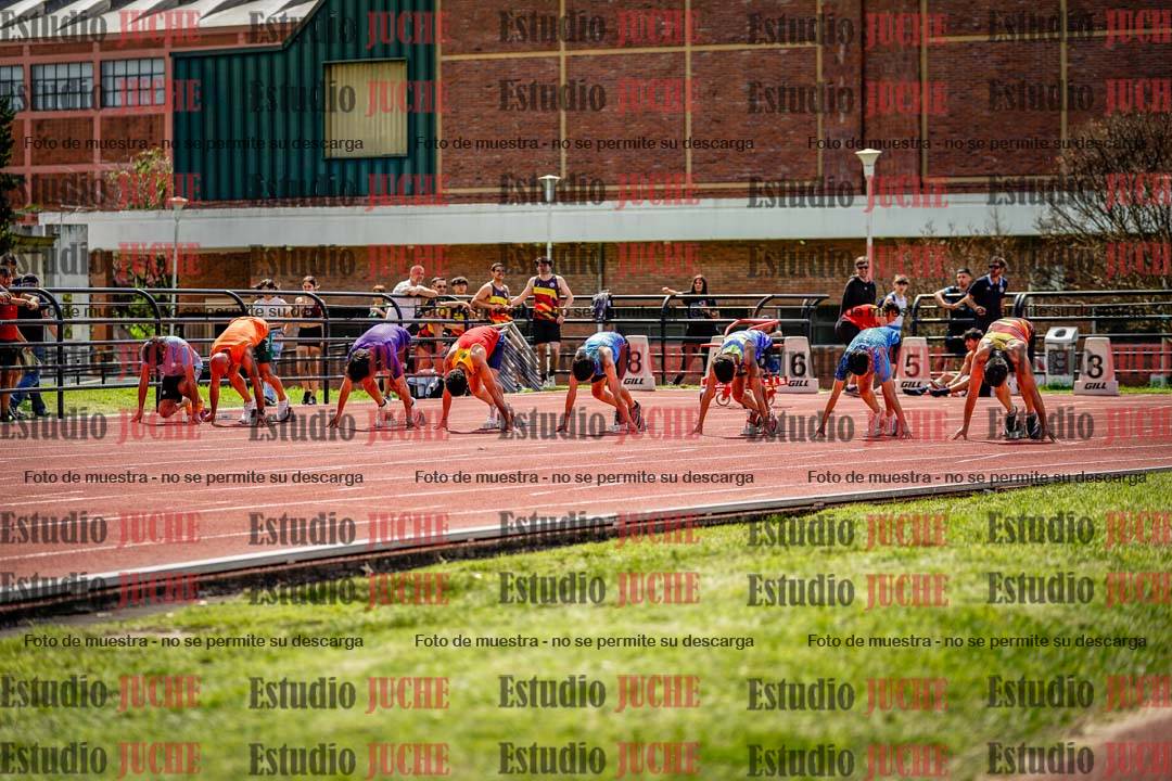 Fotos de los 100 m de varones
