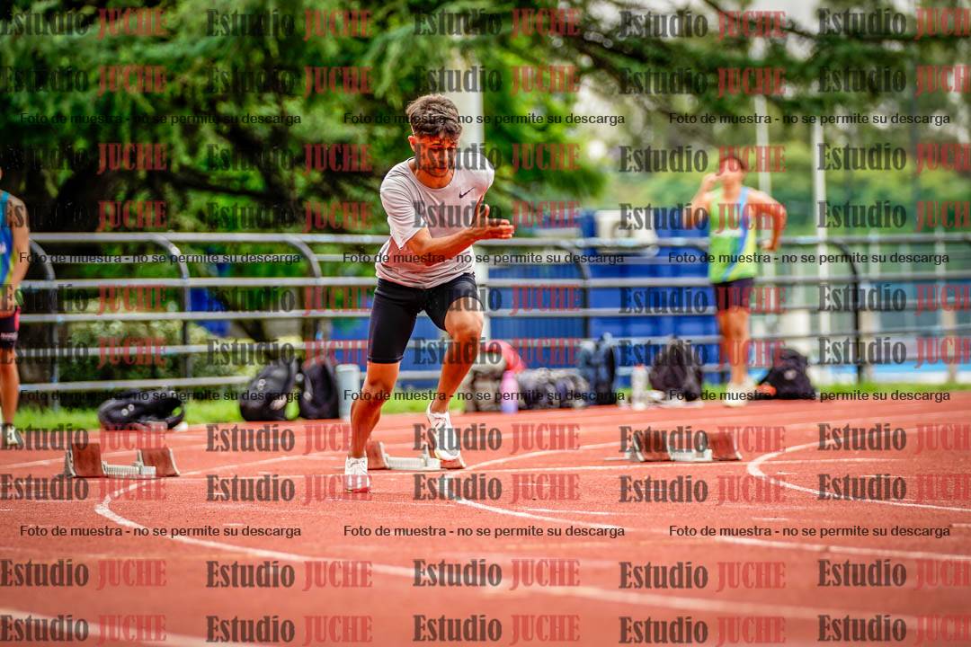 Fotos de los 100 m llanos de varones