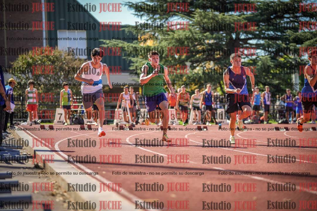 Fotos de los 100 m llanos de varones