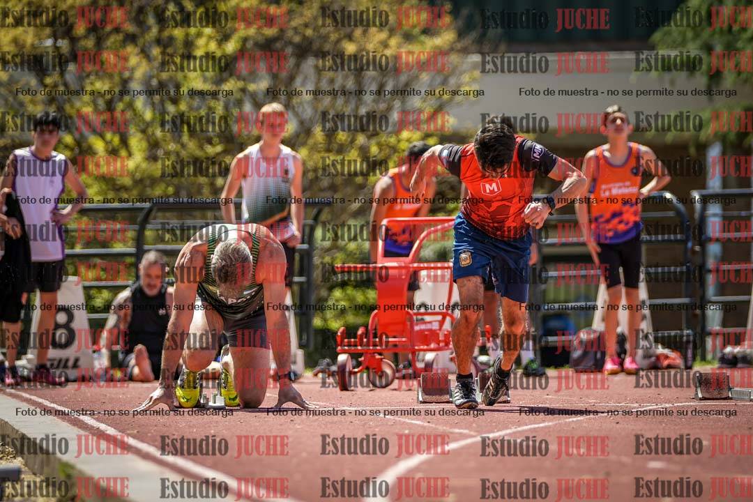 Fotos de los 100 m llanos de varones