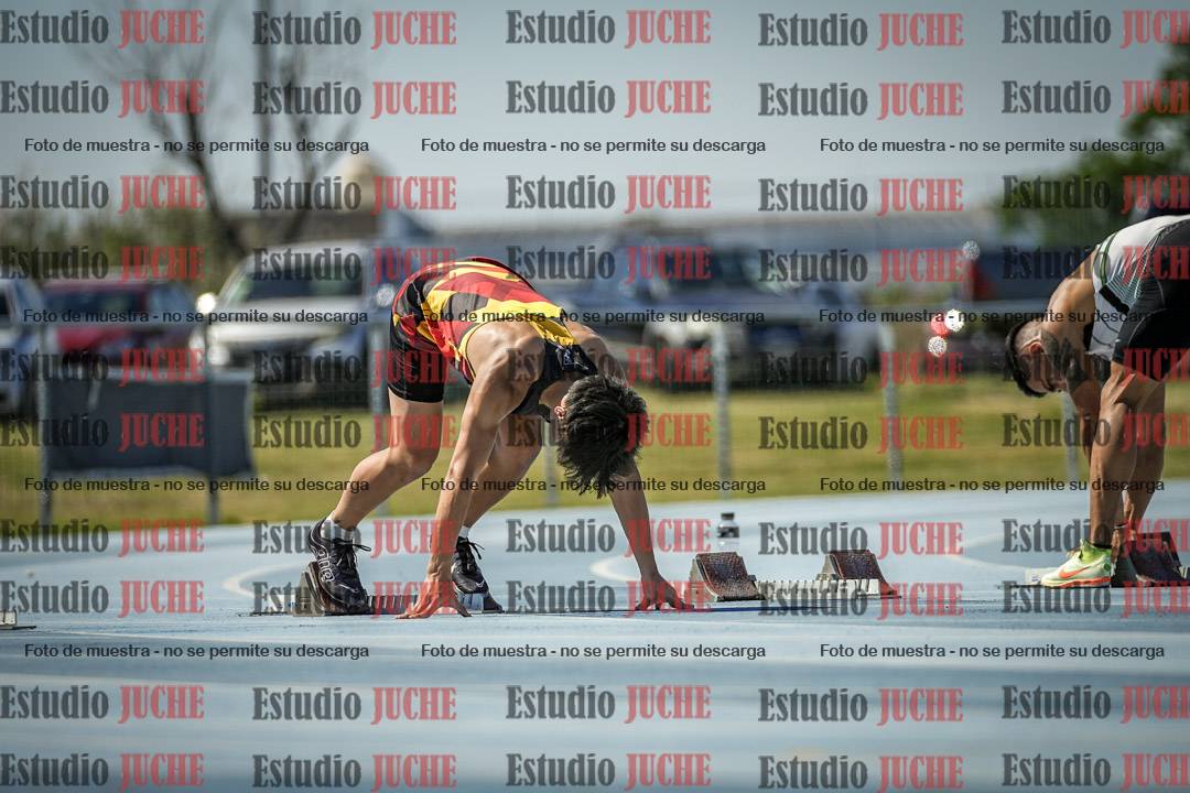 Fotos de los 100 m llanos de varones