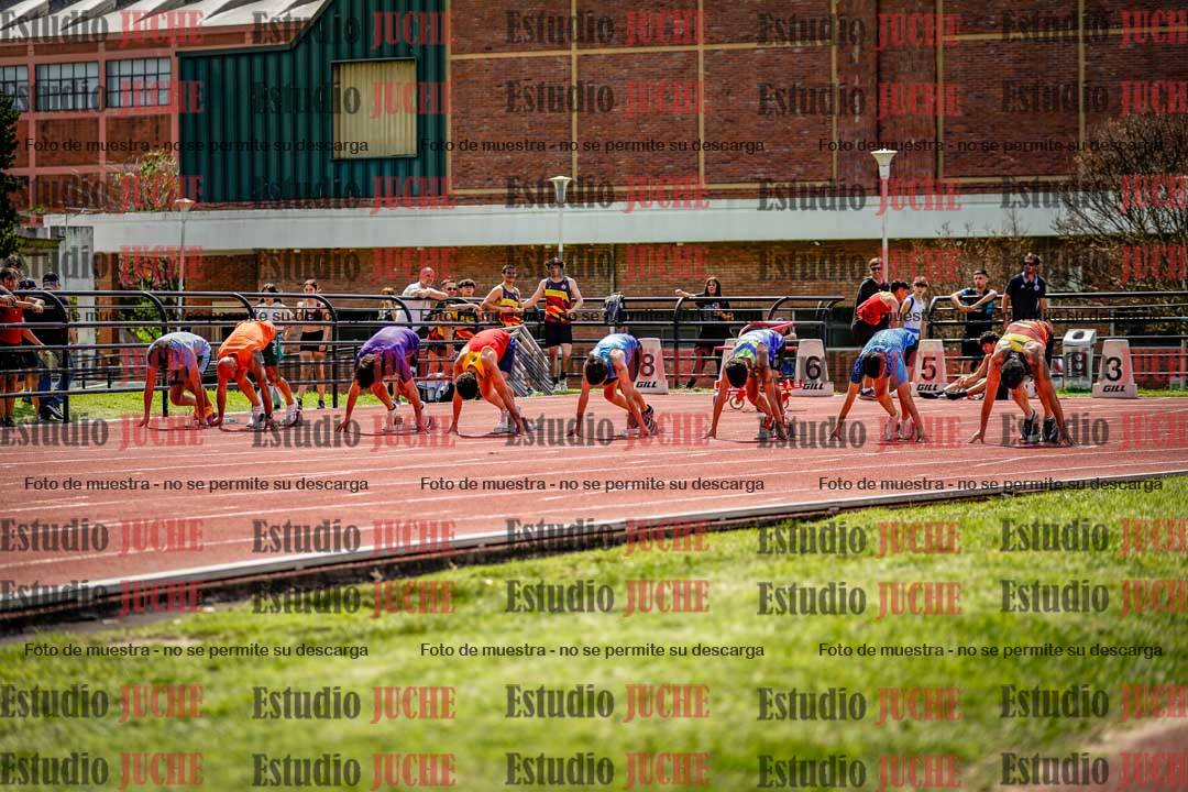 Fotos de los 100 m de varones