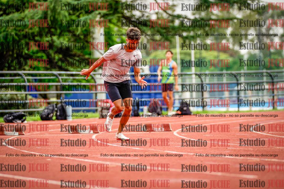 Fotos de los 100 m llanos de varones