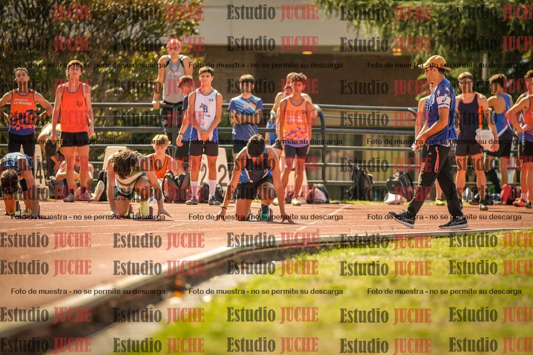 Fotos de los 100 m llanos de varones