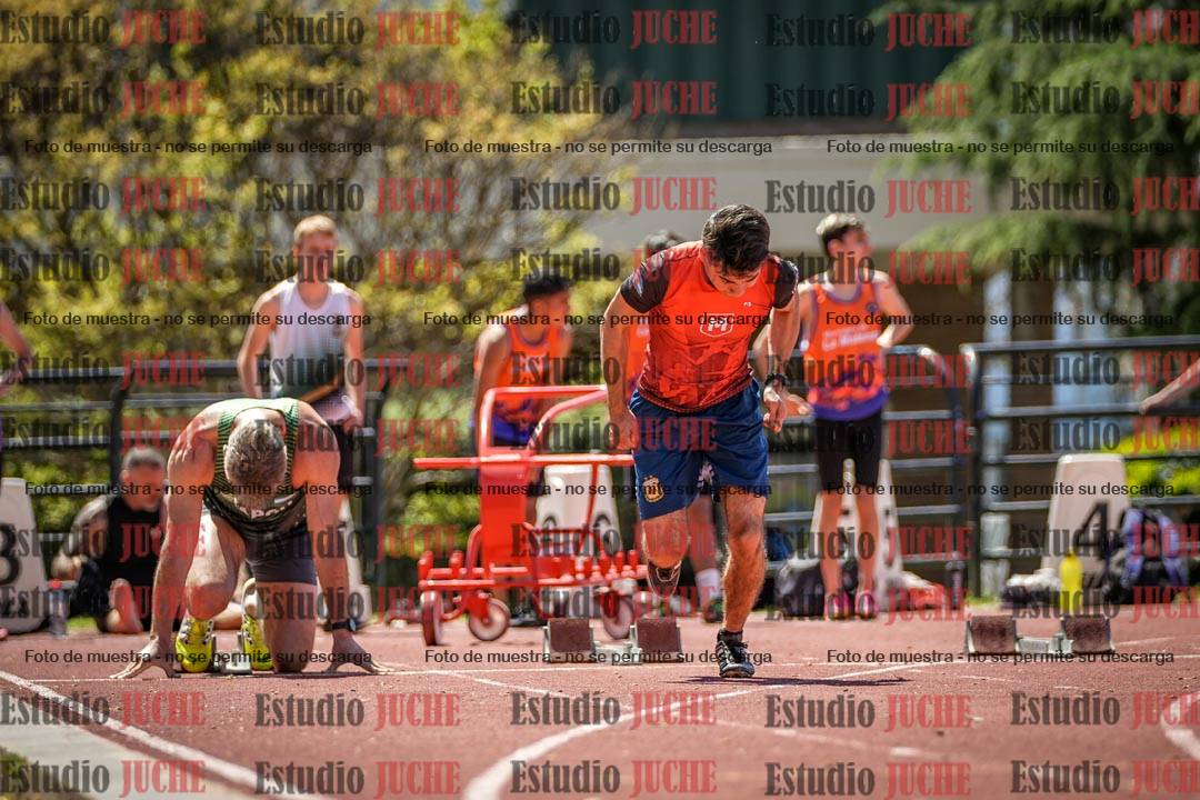 Fotos de los 100 m llanos de varones