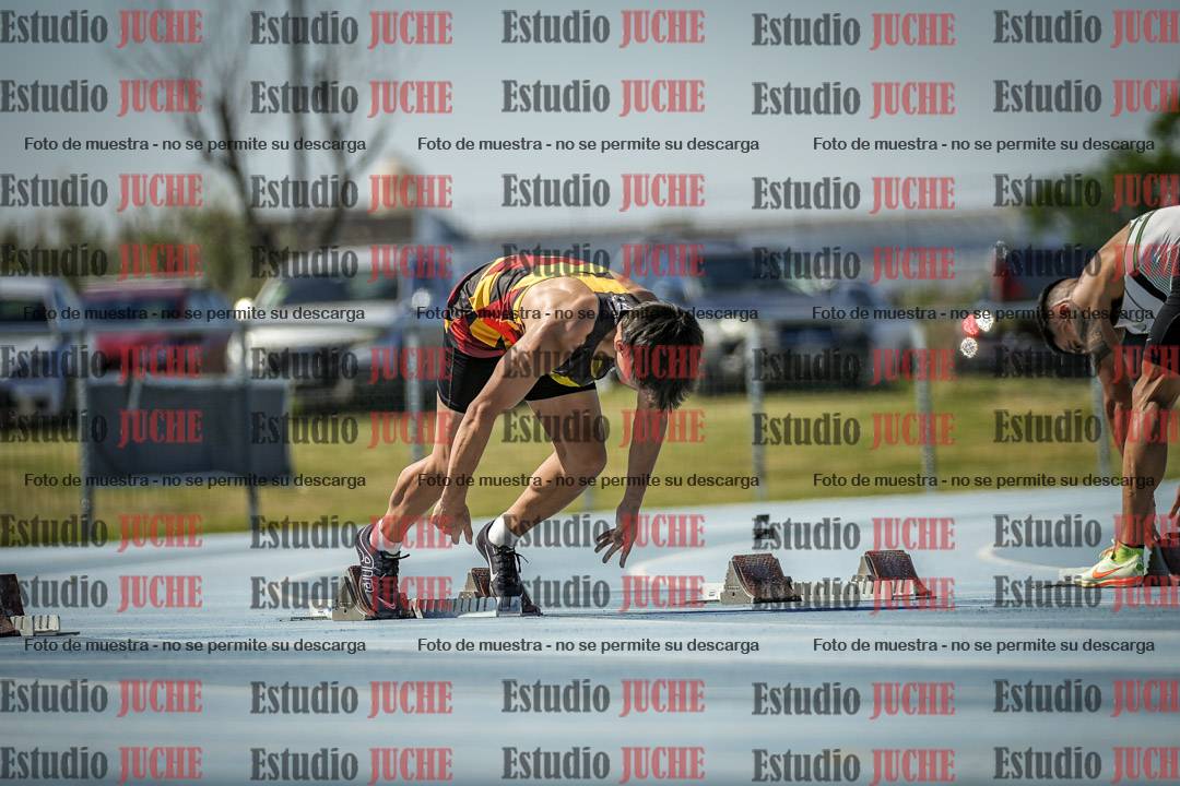 Fotos de los 100 m llanos de varones