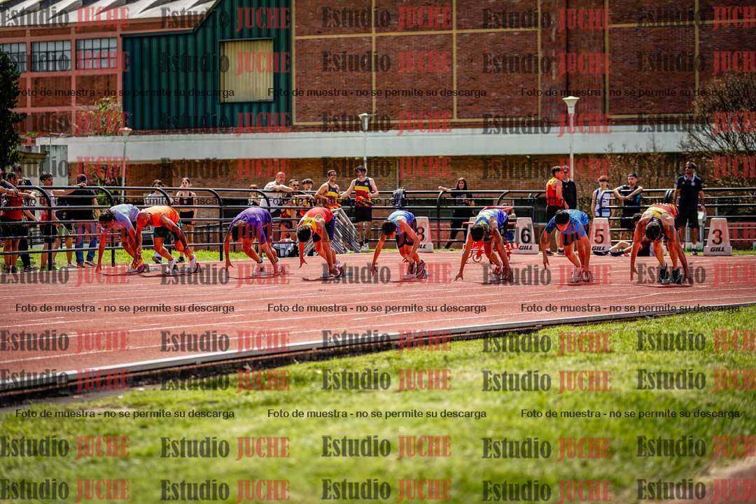 Fotos de los 100 m de varones