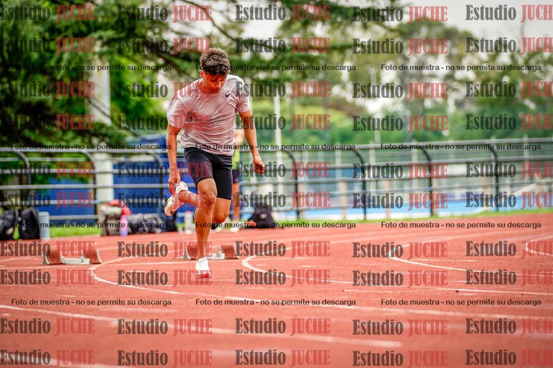 Fotos de los 100 m llanos de varones