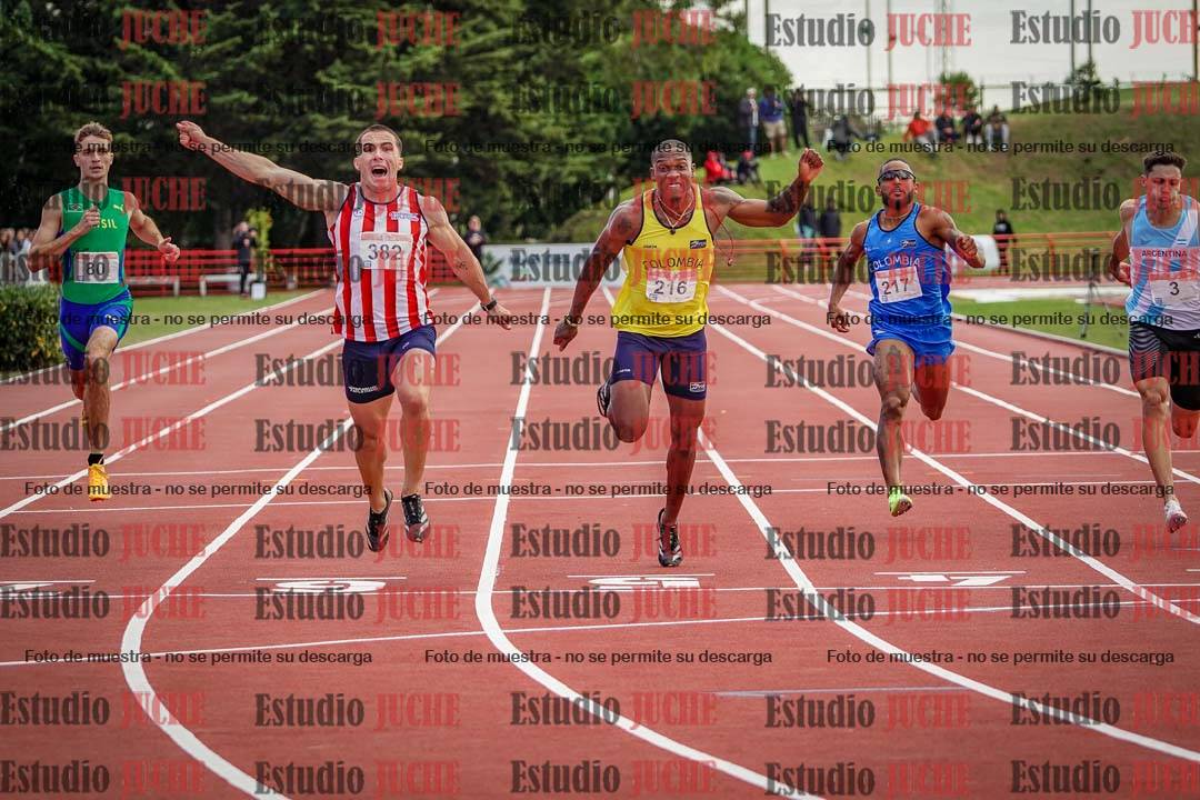 Fotos de los 200 m llanos de varones - FINAL