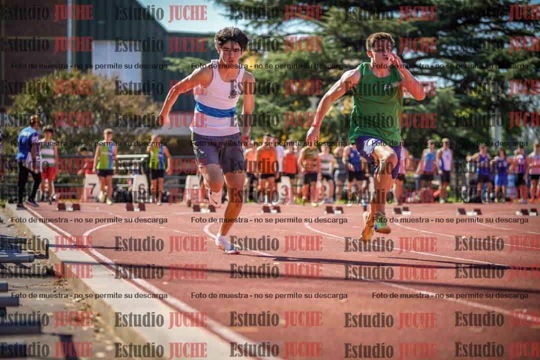 Fotos de los 100 m llanos de varones