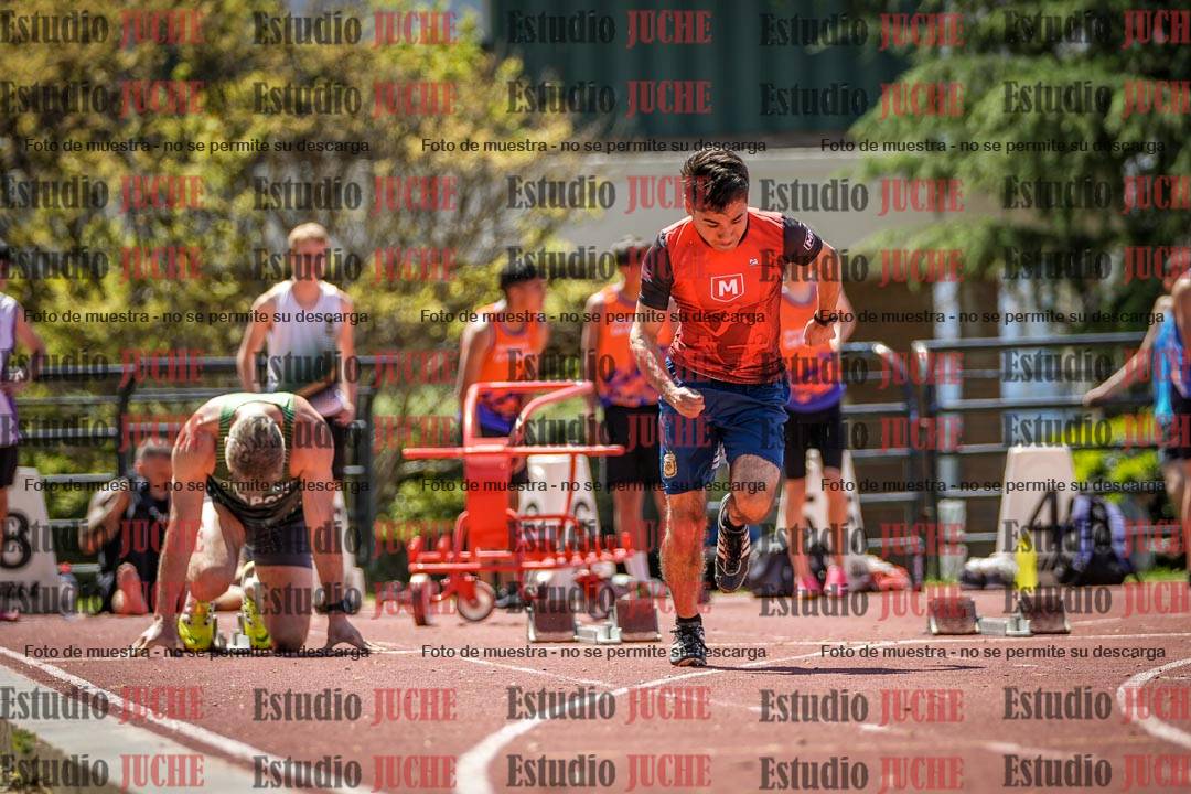 Fotos de los 100 m llanos de varones