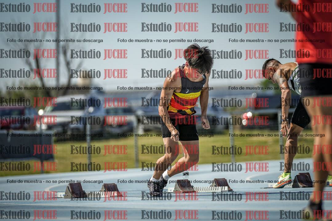 Fotos de los 100 m llanos de varones