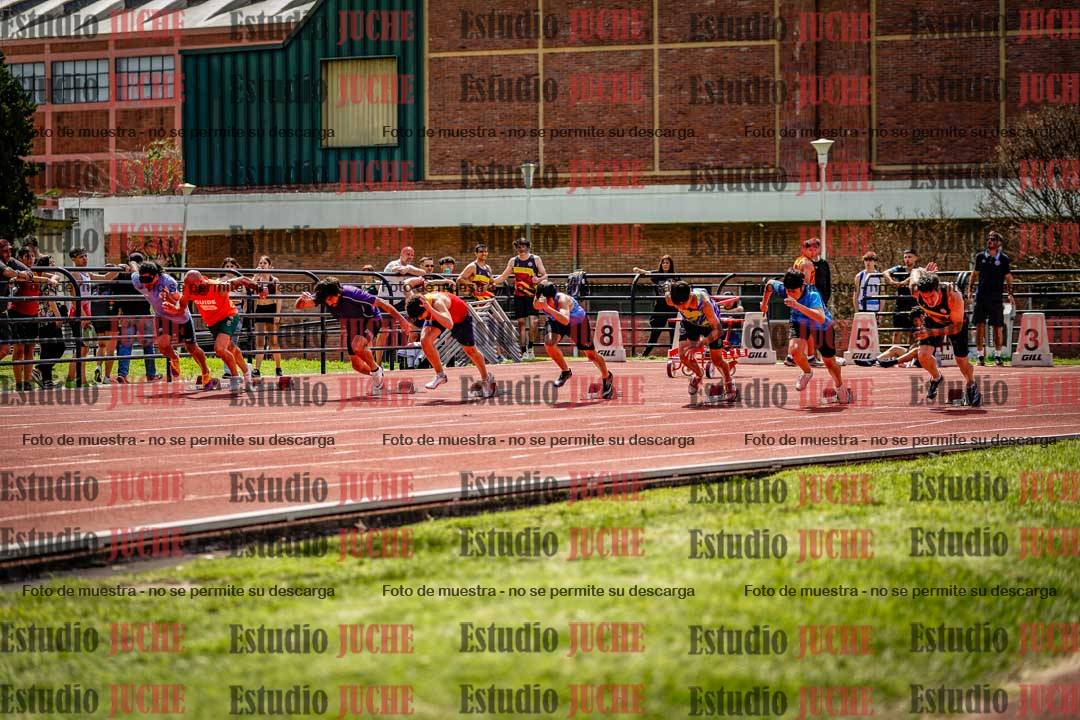 Fotos de los 100 m de varones