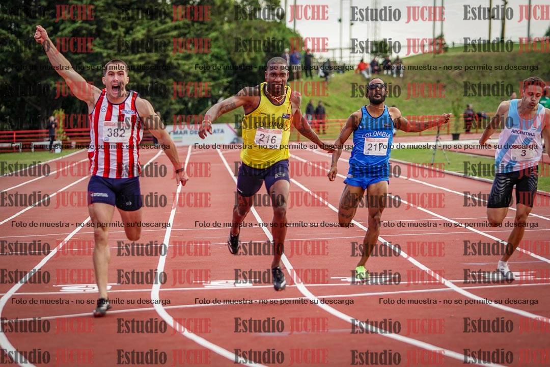 Fotos de los 200 m llanos de varones - FINAL