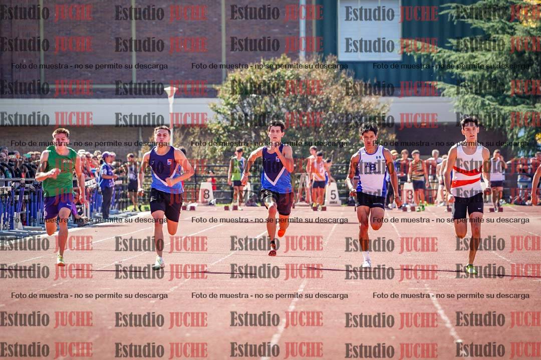 Fotos de los 100 m llanos de varones