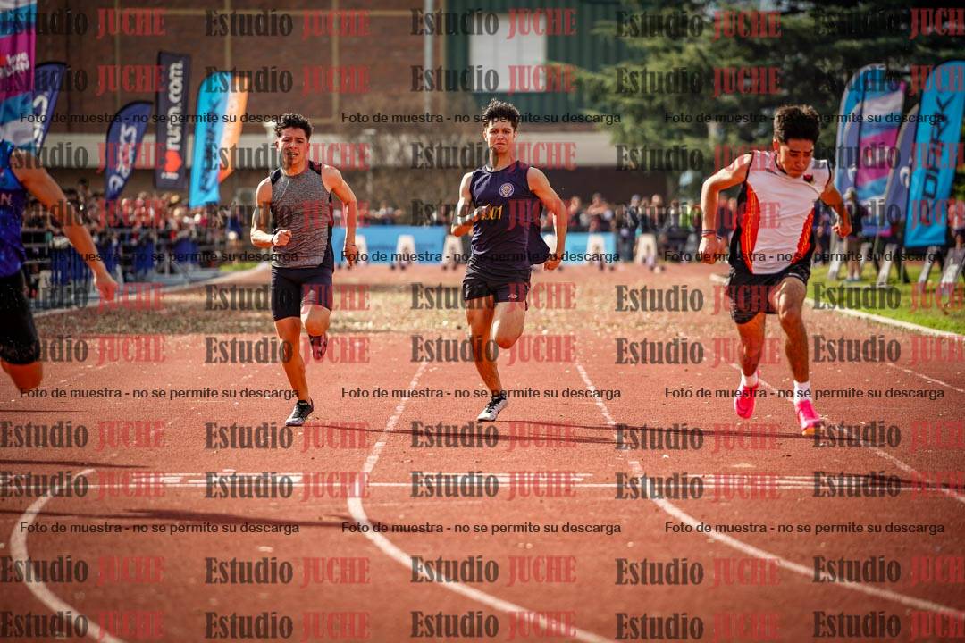 Fotos de los 100 m llanos de varones
