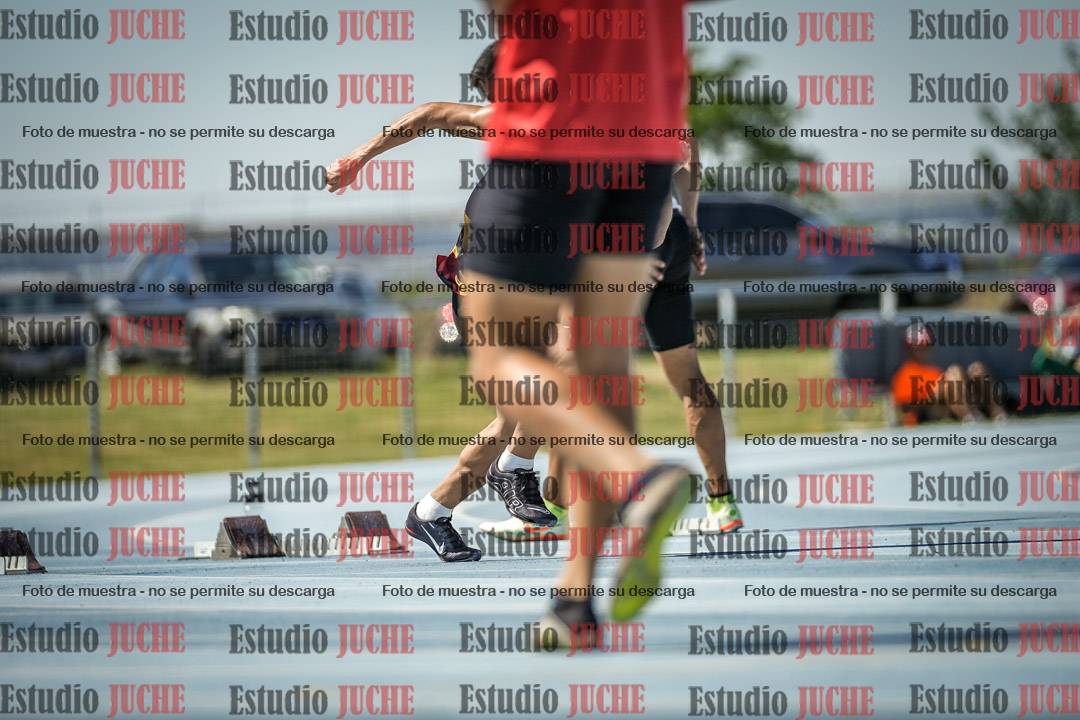 Fotos de los 100 m llanos de varones