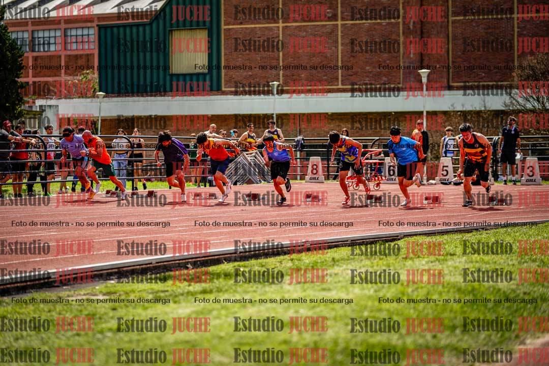 Fotos de los 100 m de varones