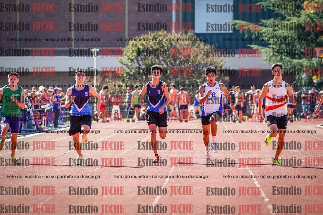 Fotos de los 100 m llanos de varones
