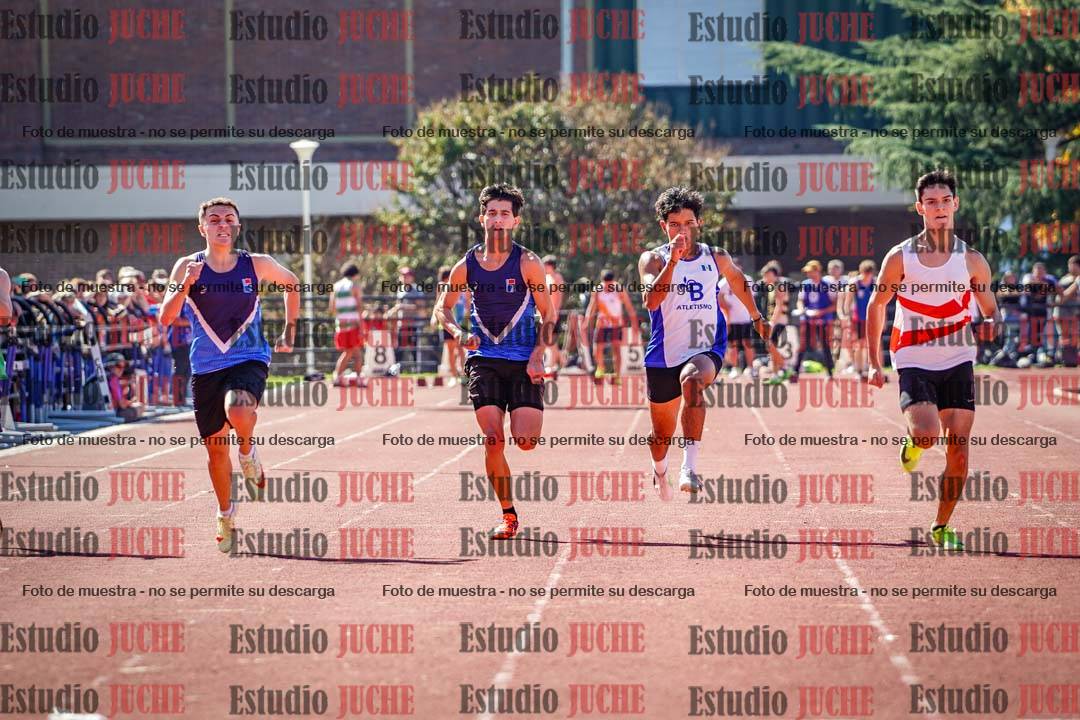 Fotos de los 100 m llanos de varones