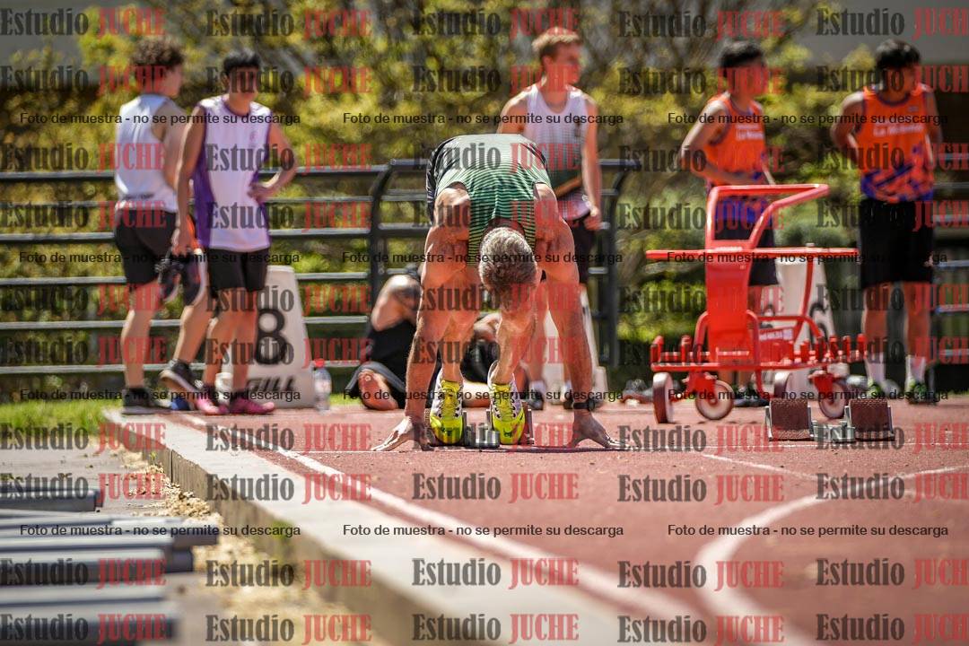 Fotos de los 100 m llanos de varones