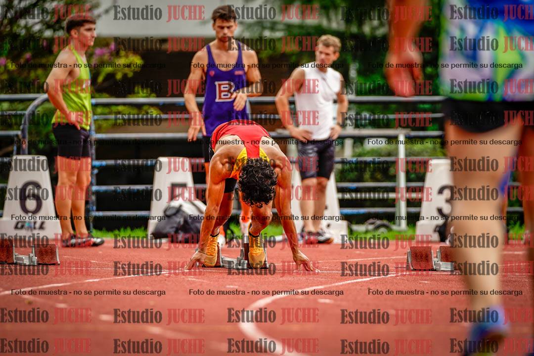 Fotos de los 100 m llanos de varones