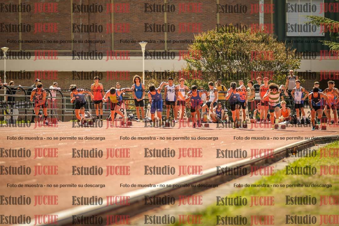 Fotos de los 100 m llanos de varones