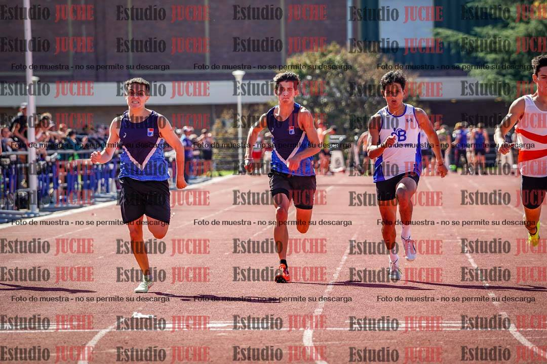 Fotos de los 100 m llanos de varones