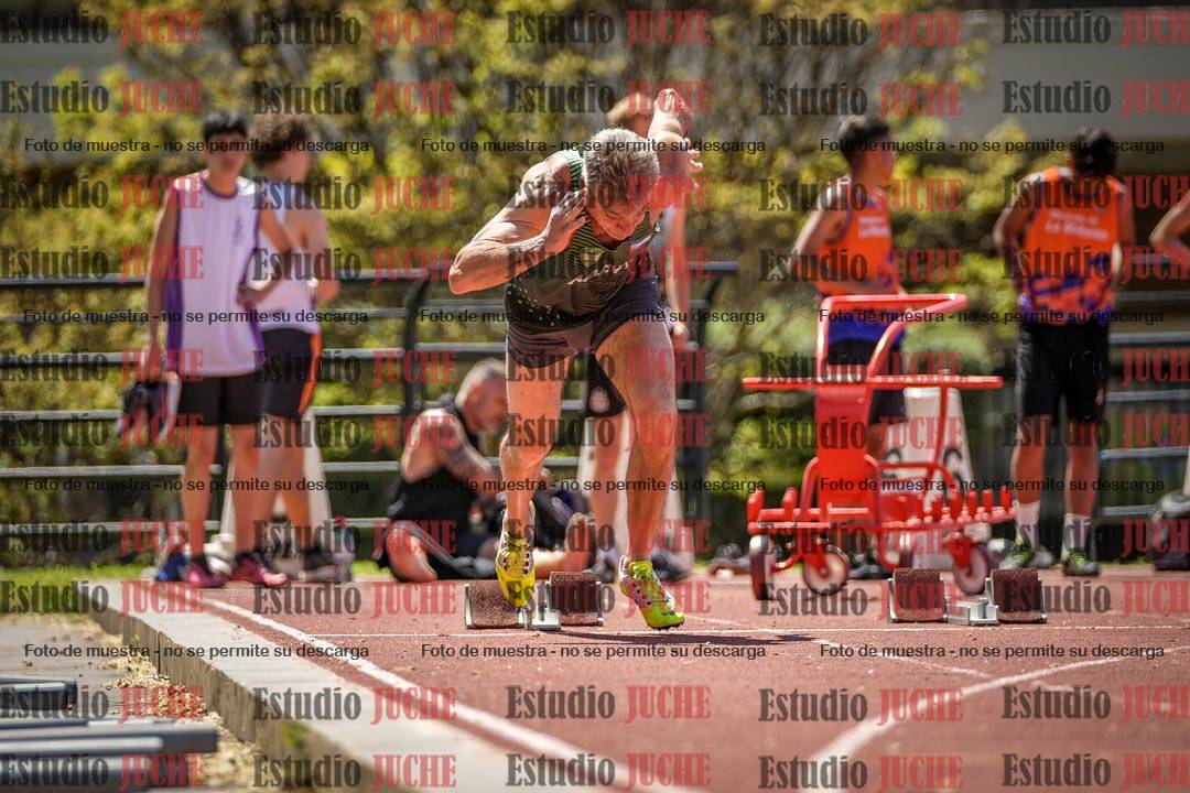 Fotos de los 100 m llanos de varones