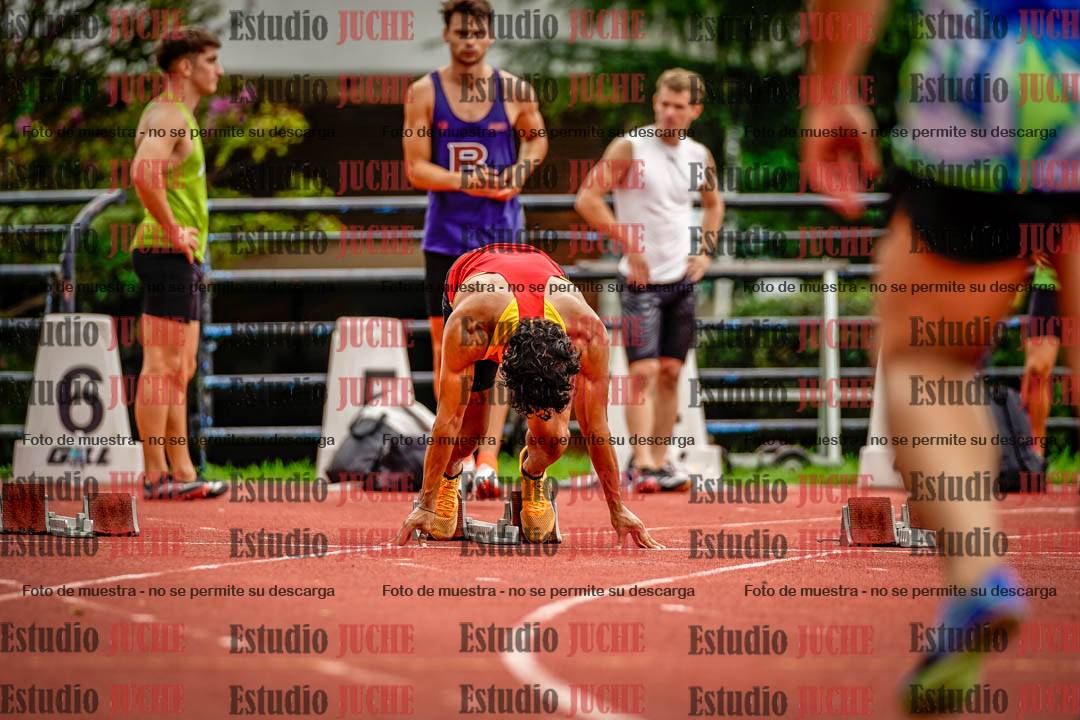Fotos de los 100 m llanos de varones