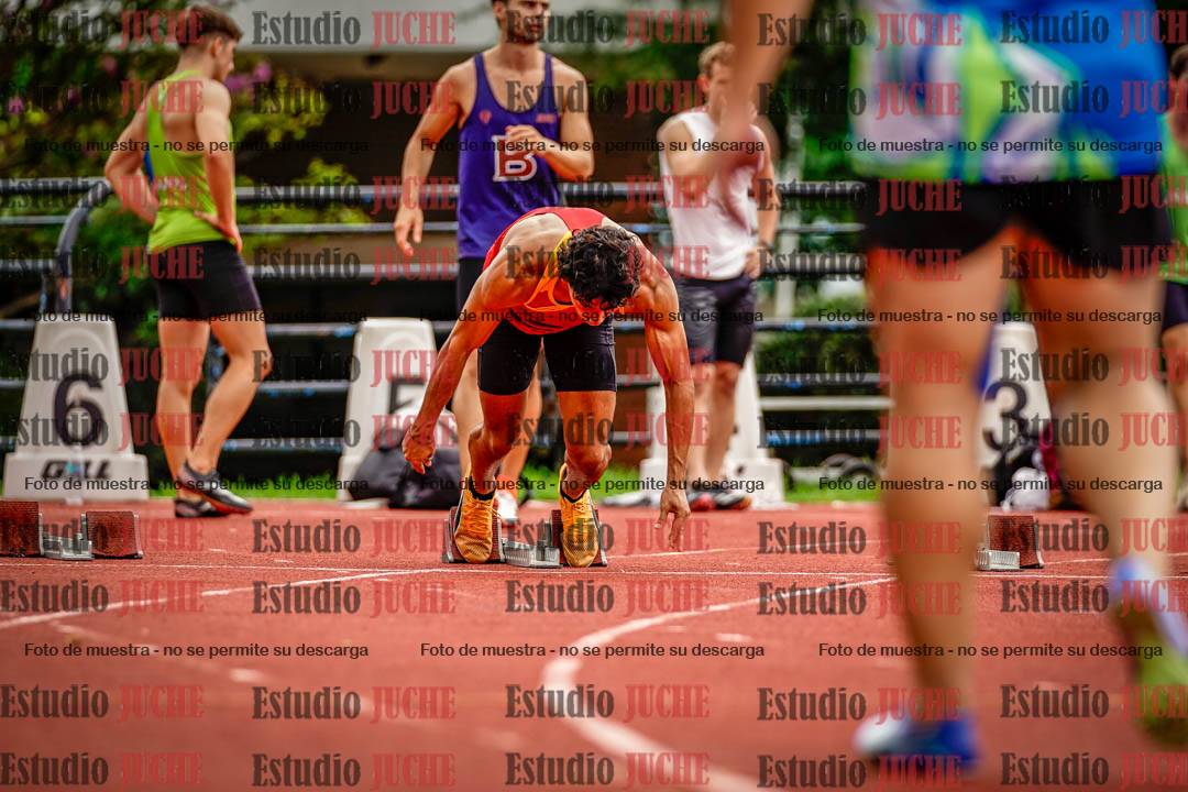 Fotos de los 100 m llanos de varones