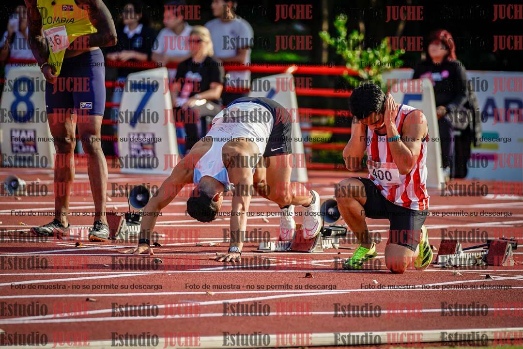 Fotos de los 100 m de varones - FINAL