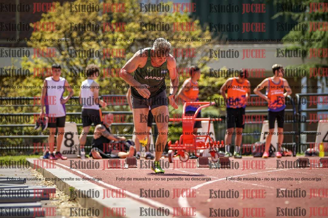 Fotos de los 100 m llanos de varones