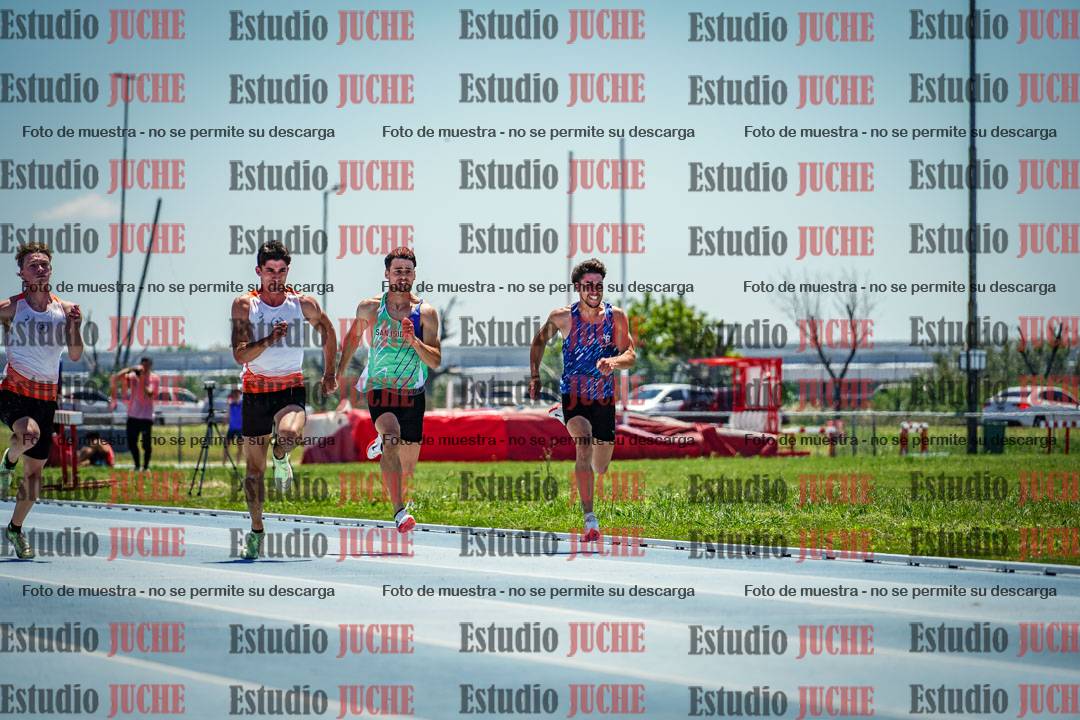 Fotos de los 100 m llanos de varones