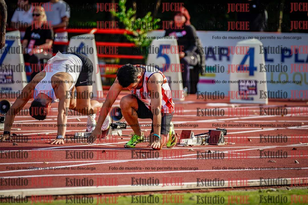 Fotos de los 100 m de varones - FINAL