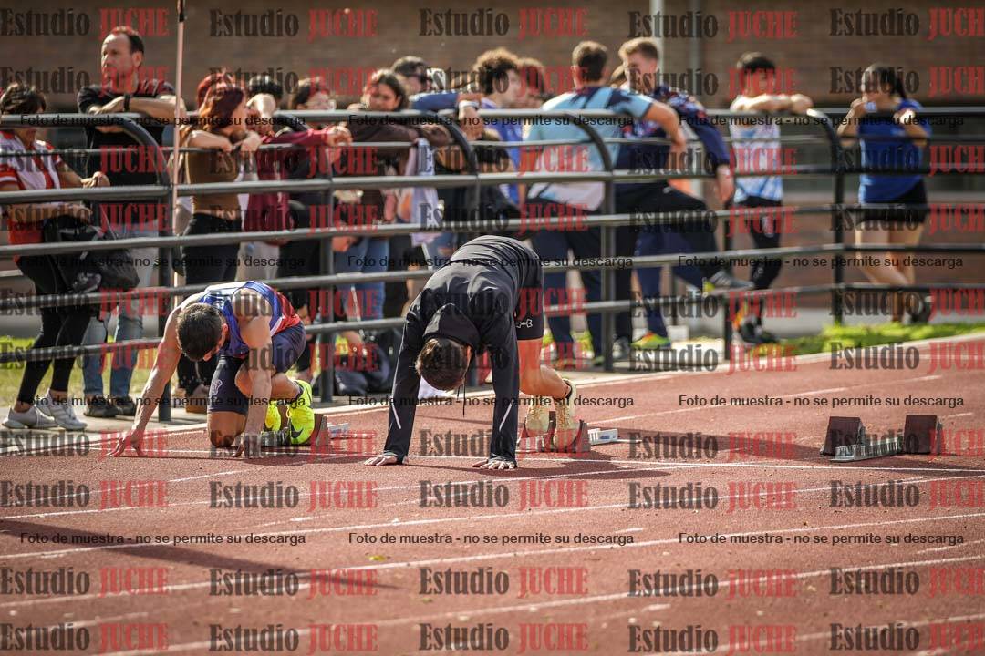 Fotos de los 100 m llanos de varones