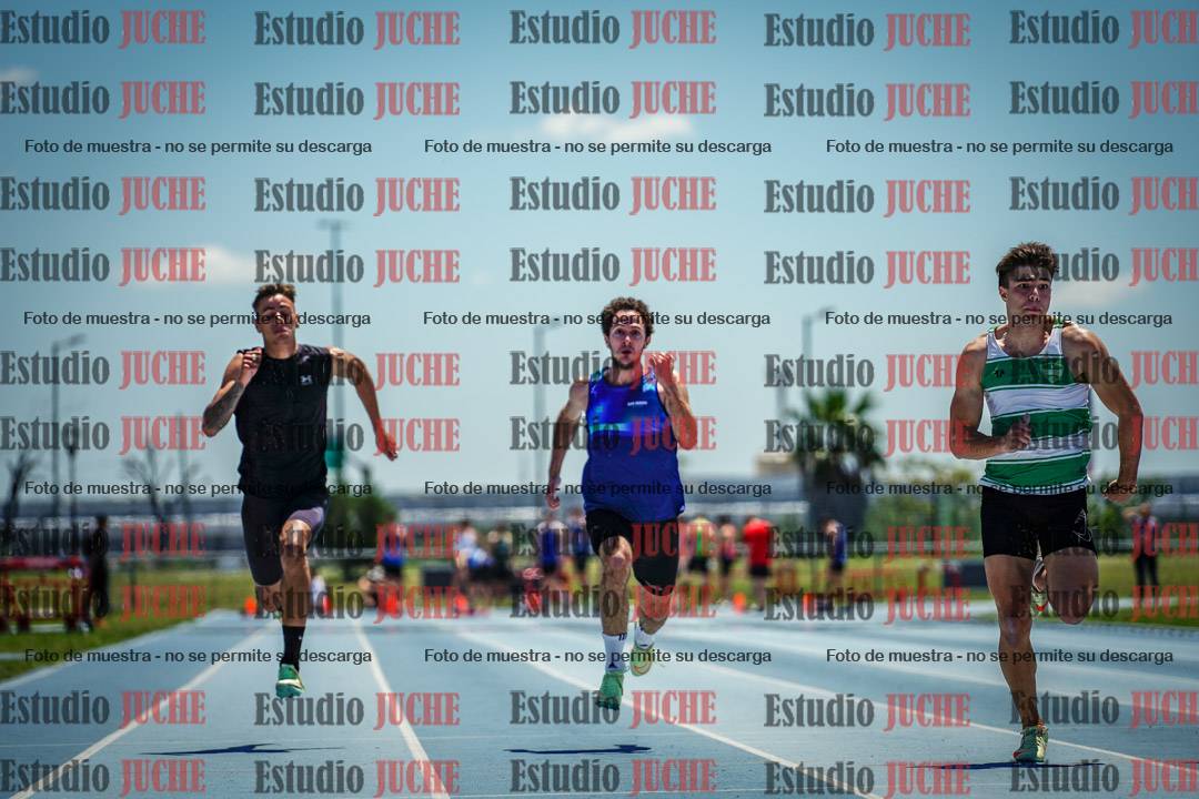 Fotos de los 100 m llanos de varones