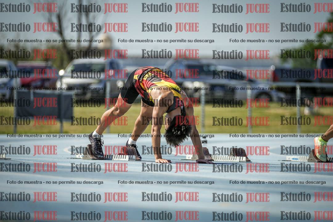 Fotos de los 100 m llanos de varones