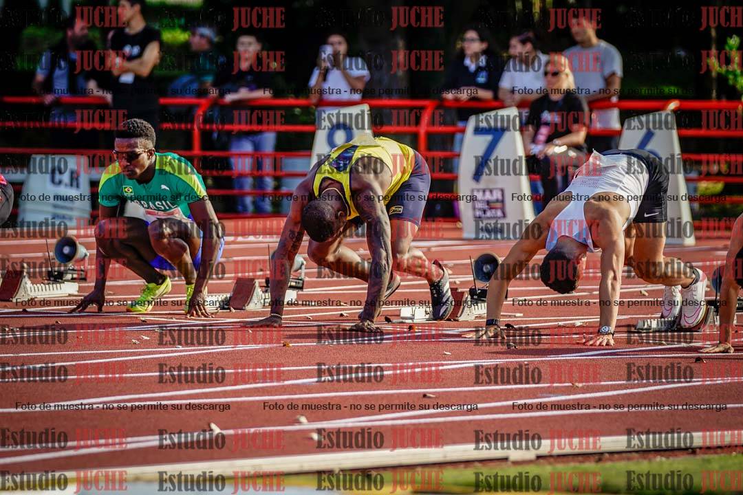 Fotos de los 100 m de varones - FINAL