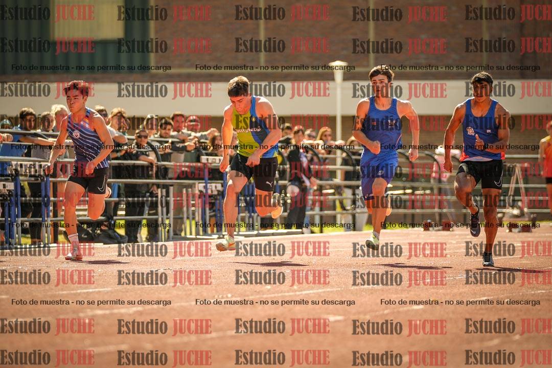 Fotos de los 100 m llanos de varones
