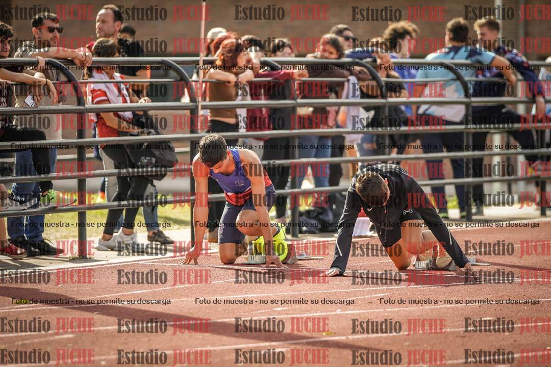 Fotos de los 100 m llanos de varones