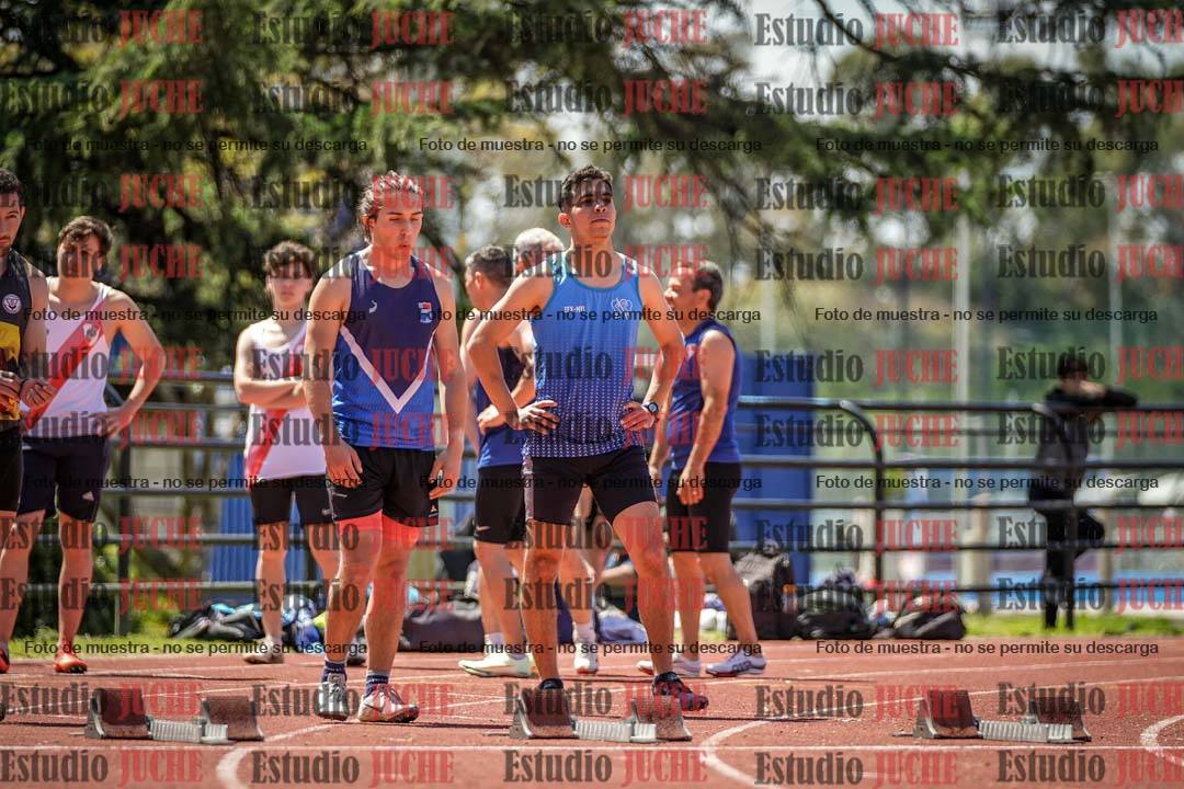 Fotos de los 100 m llanos de varones