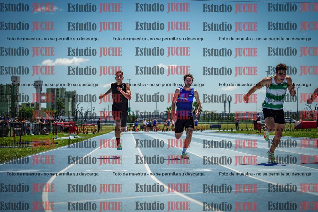 Fotos de los 100 m llanos de varones