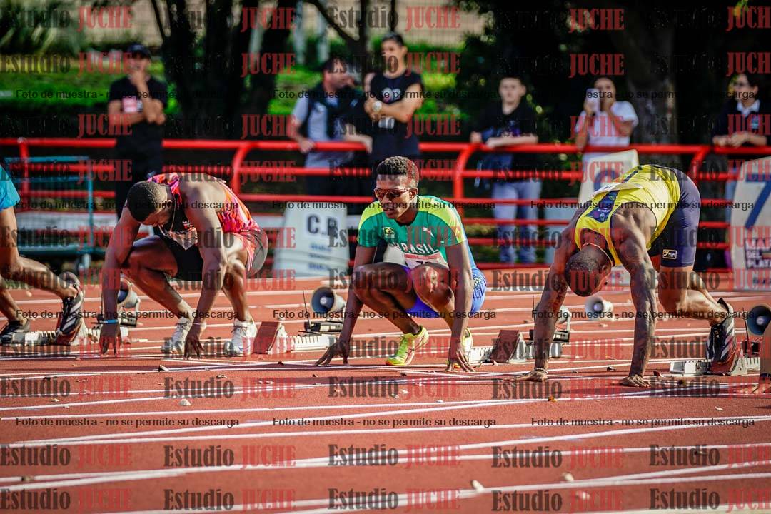 Fotos de los 100 m de varones - FINAL