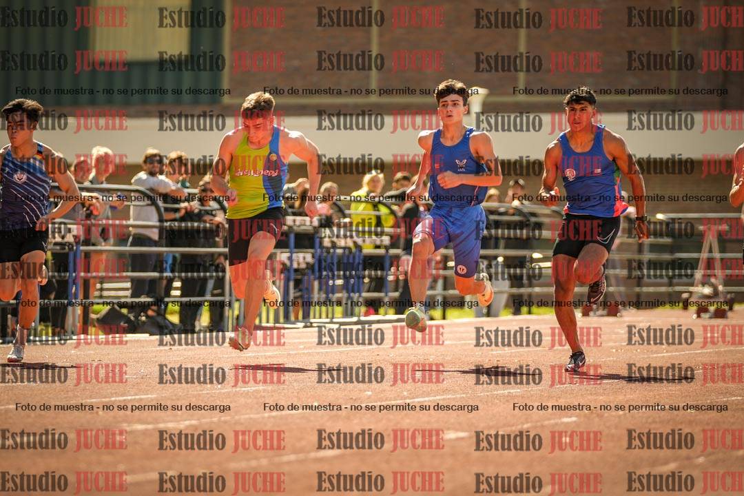 Fotos de los 100 m llanos de varones