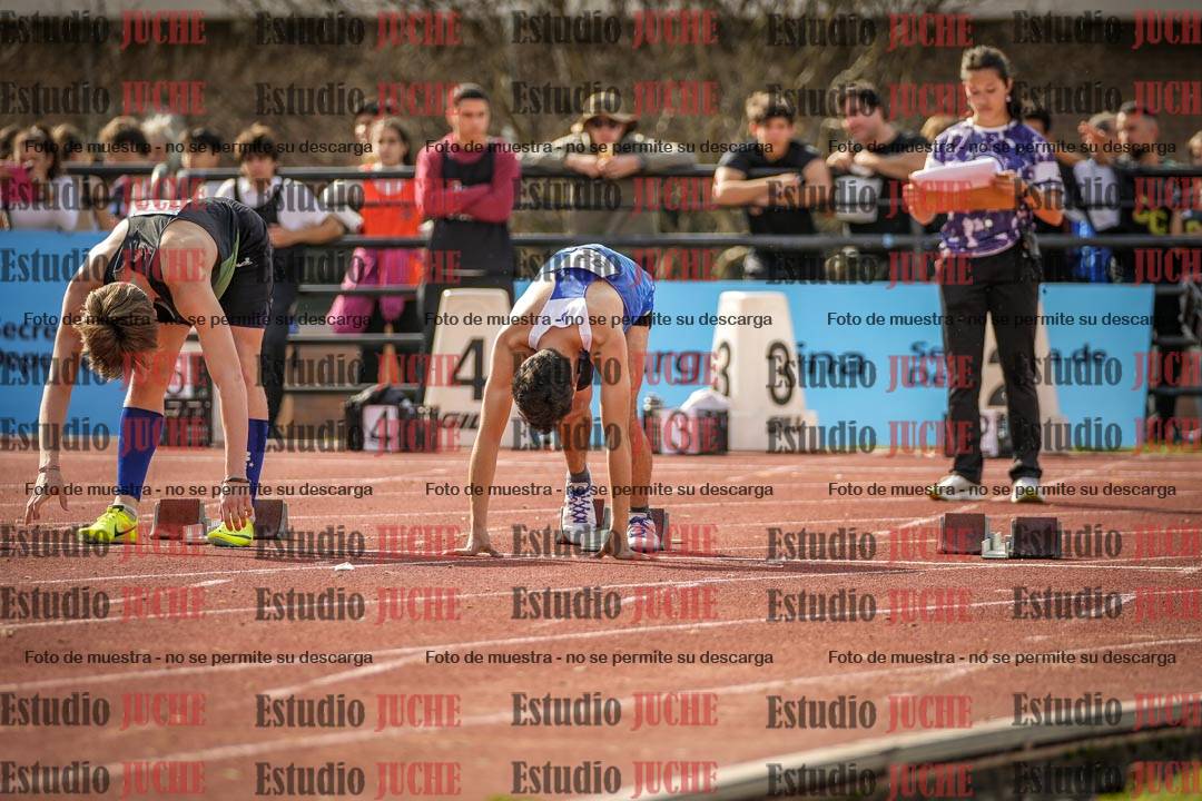 Fotos de los 100 m llanos de varones
