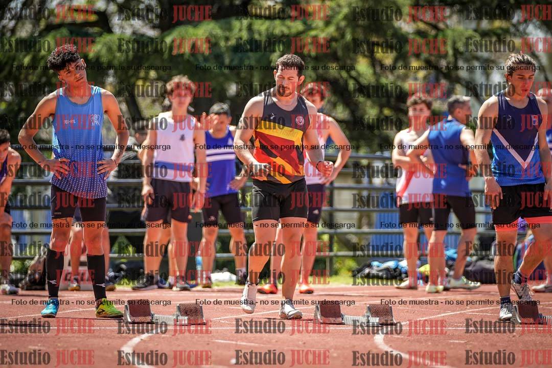 Fotos de los 100 m llanos de varones