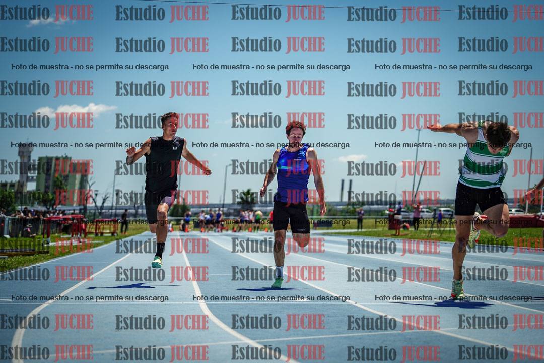 Fotos de los 100 m llanos de varones