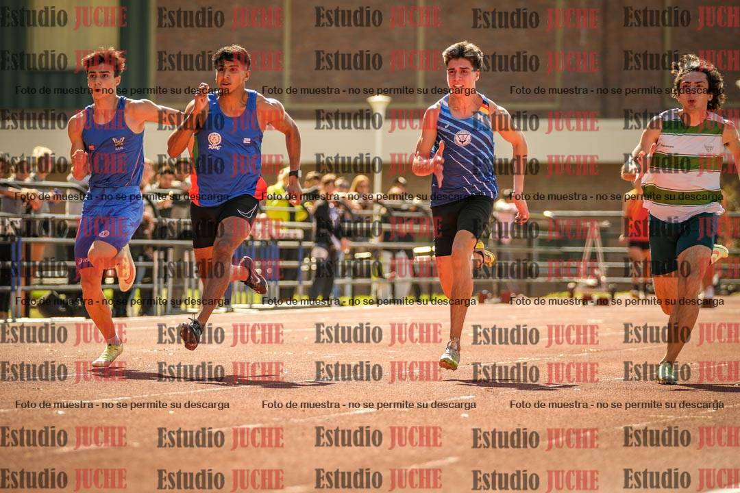 Fotos de los 100 m llanos de varones