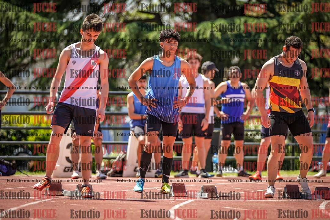 Fotos de los 100 m llanos de varones